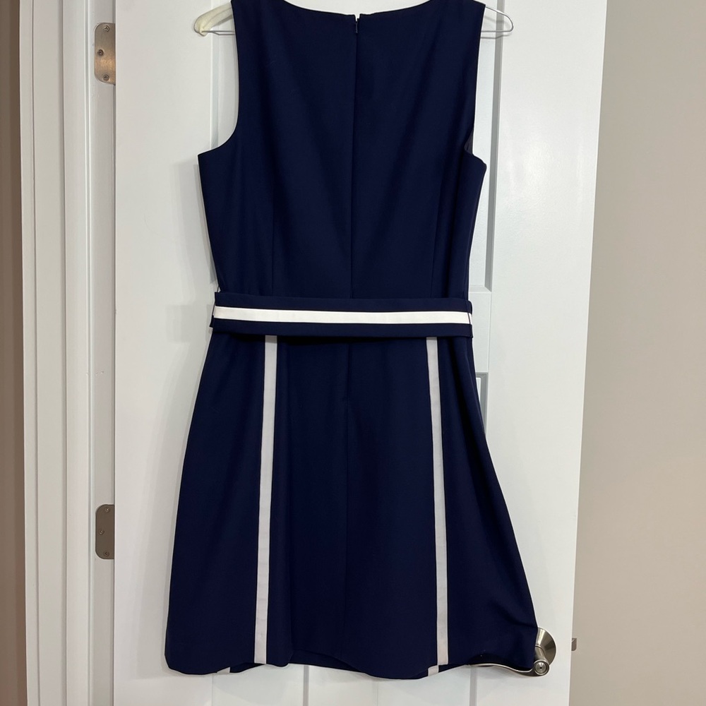 Brooks Brothers Navy and White Dress